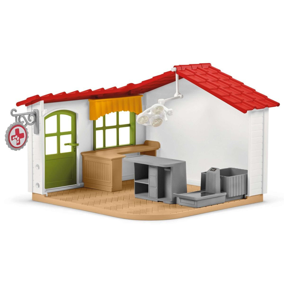 Cabinet vétérinaire avec animaux, coffret de 43 pieces avec figurine vétérinaire, animaux et accessoires, jouets animaux de la