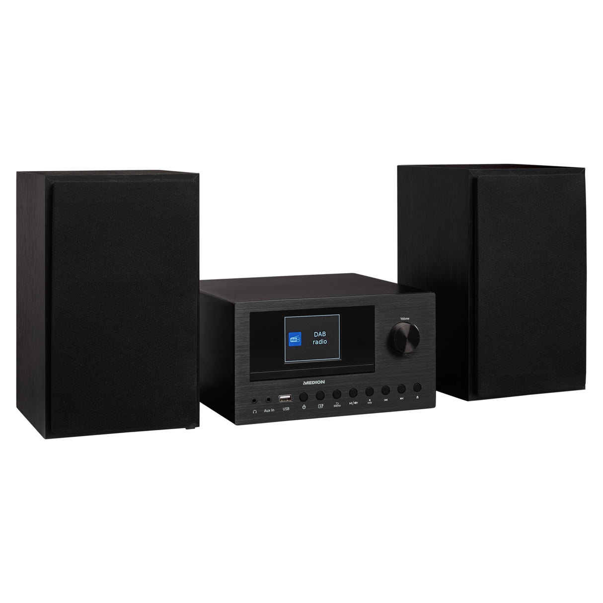 Mini Chaîne HiFi - MEDION - Radio Internet DAB/FM - Lecteur CD - 2x150W - Noir
