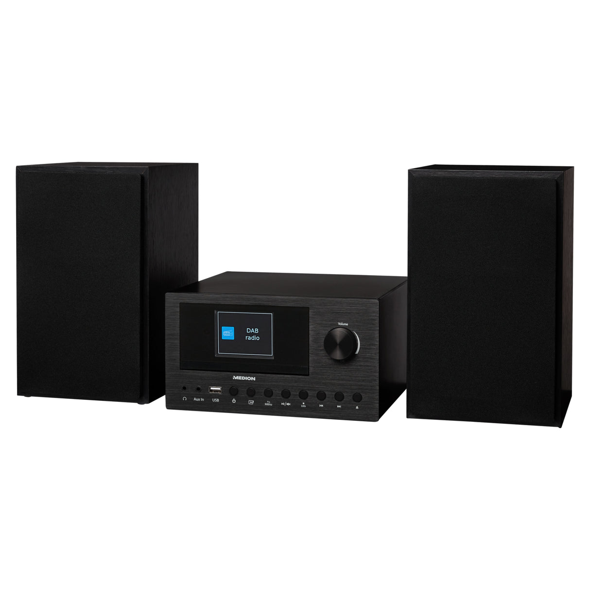 Mini Chaîne HiFi - MEDION - Radio Internet DAB/FM - Lecteur CD - 2x150W - Noir