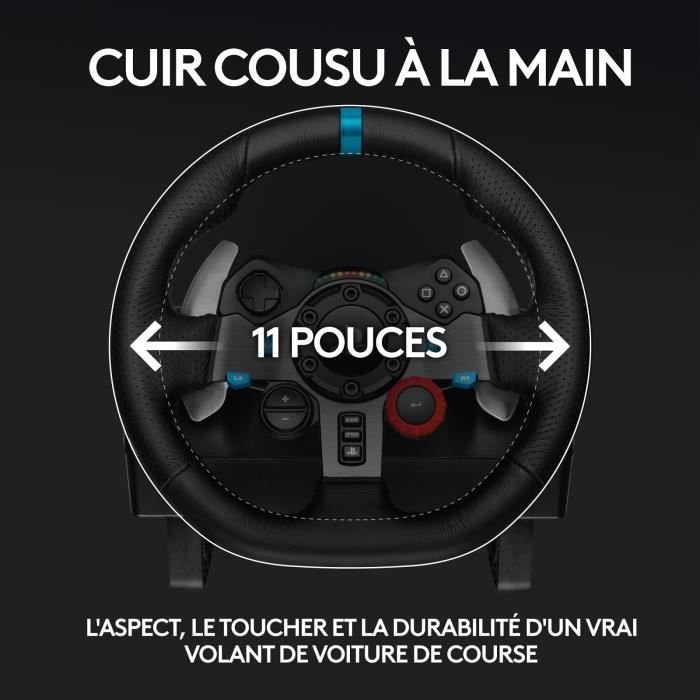 Volant de course et pédales G29 - Logitech G - Compatible PS5, PS4 et PC