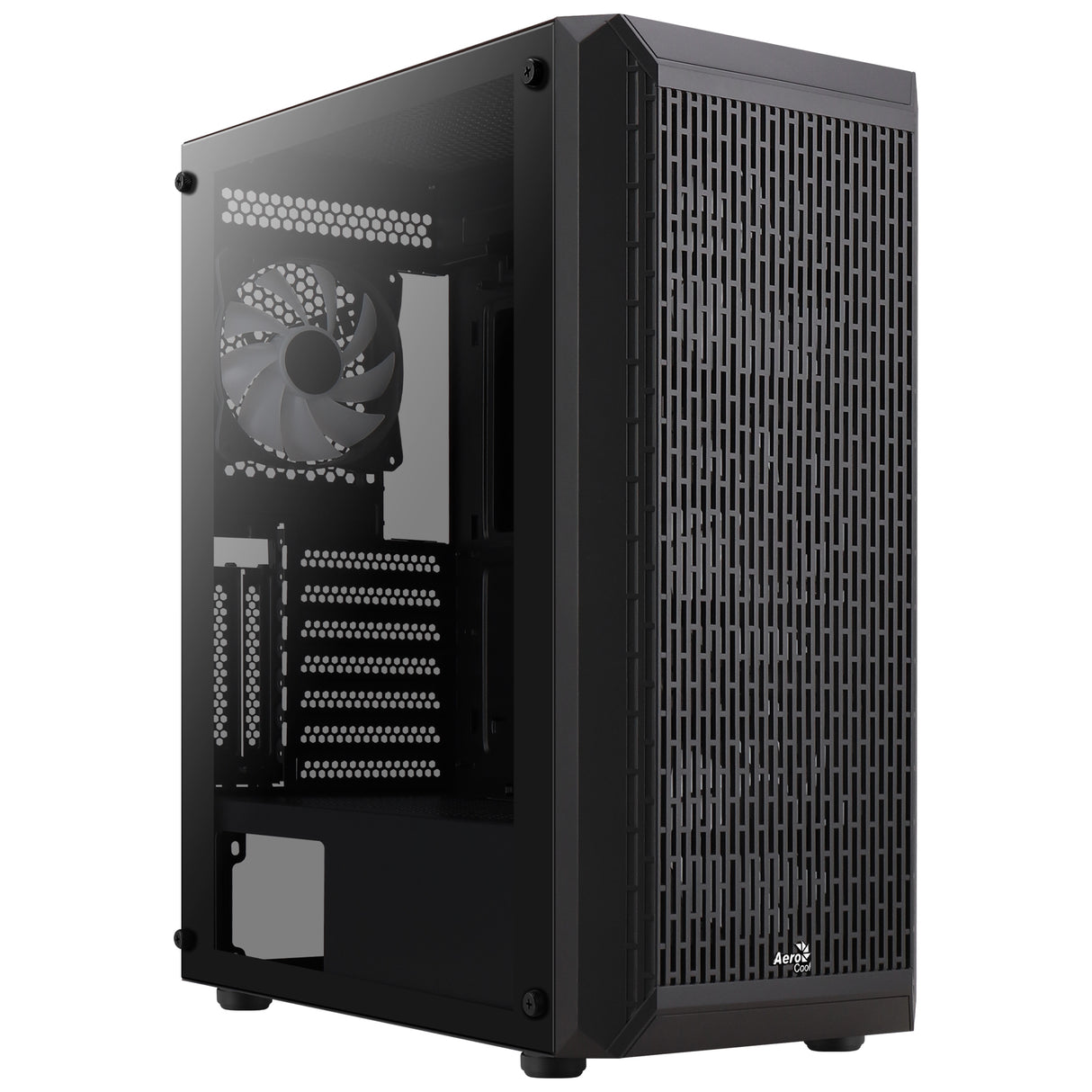 Boitier Moyen Tour ATX AeroCool Beam v2 RGB avec panneaux vitrés (Noir)