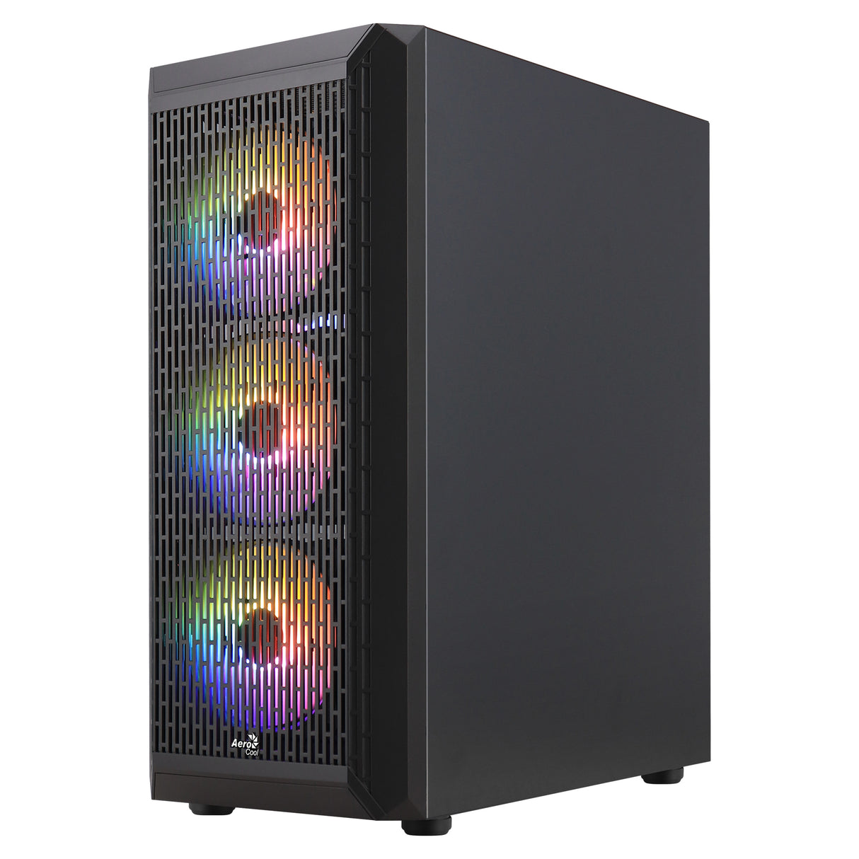 Boitier Moyen Tour ATX AeroCool Beam v2 RGB avec panneaux vitrés (Noir)