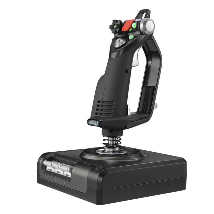 Joystick - Filaire - Logitech G - X52 Pro Flight Control Panel - Compatible PC - Noir