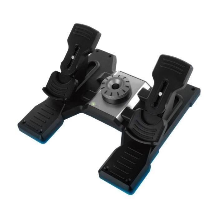 Pédalier - Filaire - Saitek by Logitech G - Pro Flight Rudder Pedals - Compatible PC - Noir