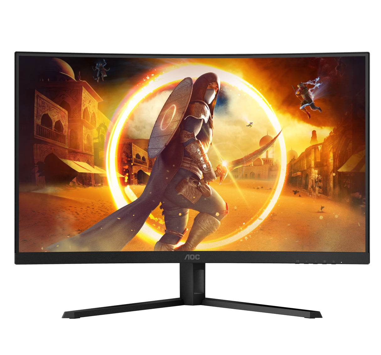 Ecran PC incurvé Gamer - AOC - 32'' - QHD - 180Hz - Dalle Fast VA - 0,5ms - CQ32G4VE