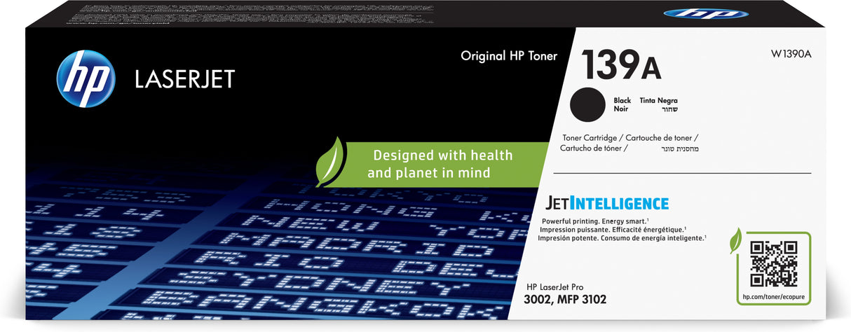 Cartouche de Toner - HP - 139A - Noir - 1500 pages - Technologie HP Jet Intelligence