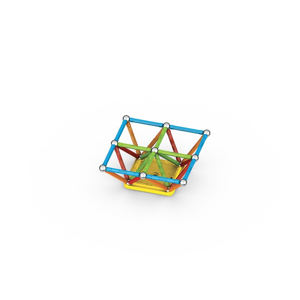 Jeu de construction magnétique - GEOMAG - Supercolor Recycled 60 pieces - Créativité - Magnétisme - Écoresponsable