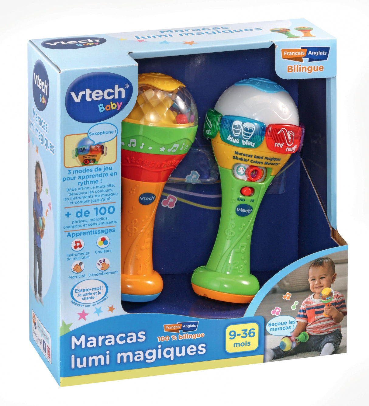 VTECH BABY - Maracas Lumi Magiques - Jouet Musical