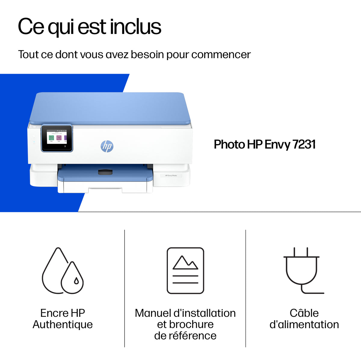 Imprimante tout-en-un HP Envy Photo 7231 jet d'encre couleur