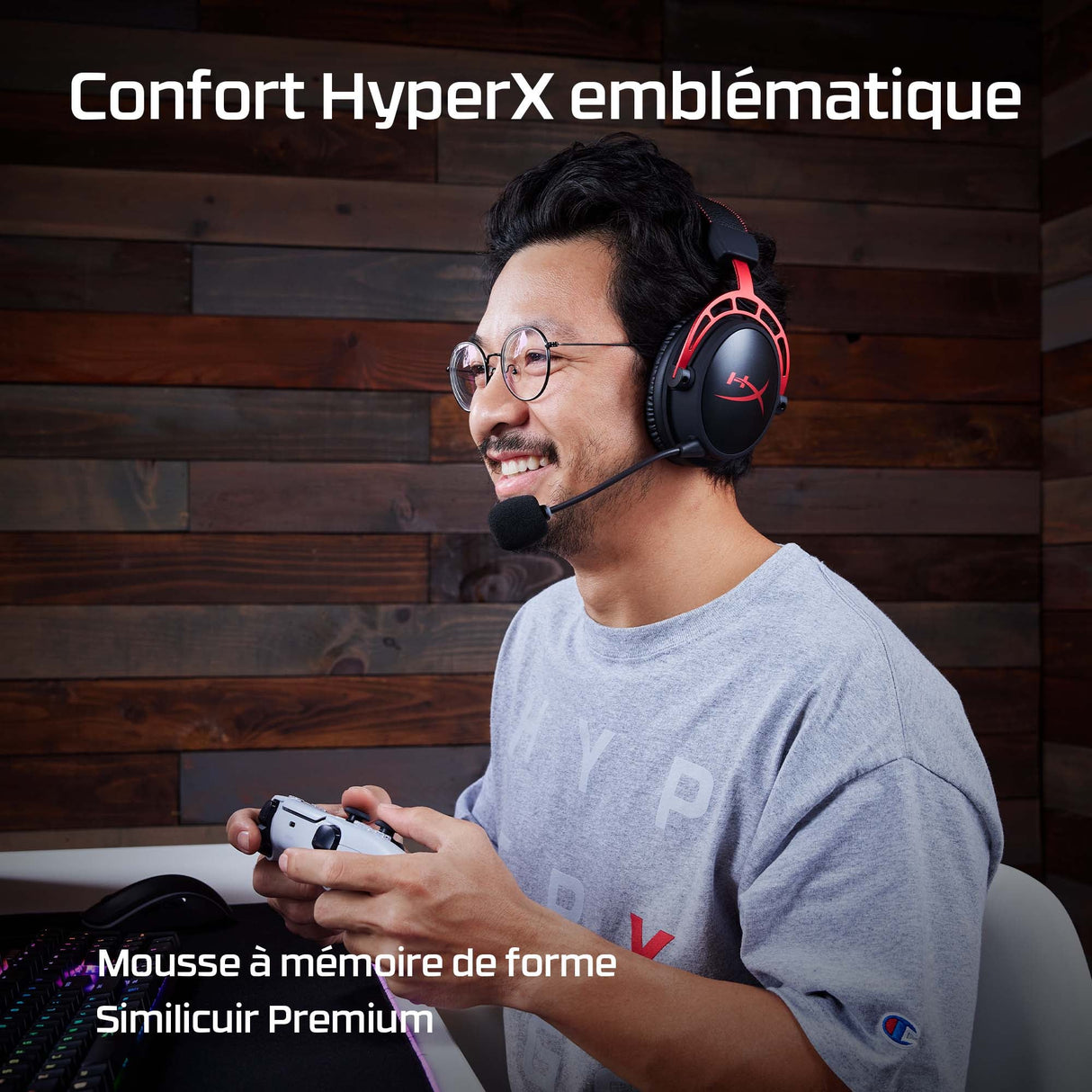 Casque Gamer sans fil HyperX Cloud Alpha (Noir/Rouge)