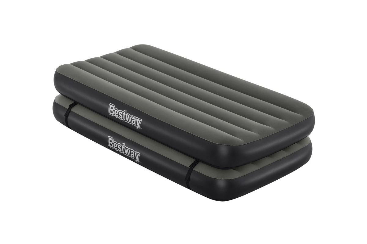 Lit 3 en 1 - BESTWAY - Airbed Tritech™ Connect and Rest™ - Lits jumeaux, lit surélevé, lit king size - 188 x 99 x 25 cm - 150 kg
