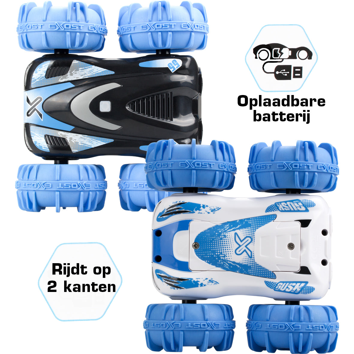 Voiture télécommandée amphibie EXOST 360 AQUACROSS - Tout terrain - Batterie rechargeable USB - Des 5 ans