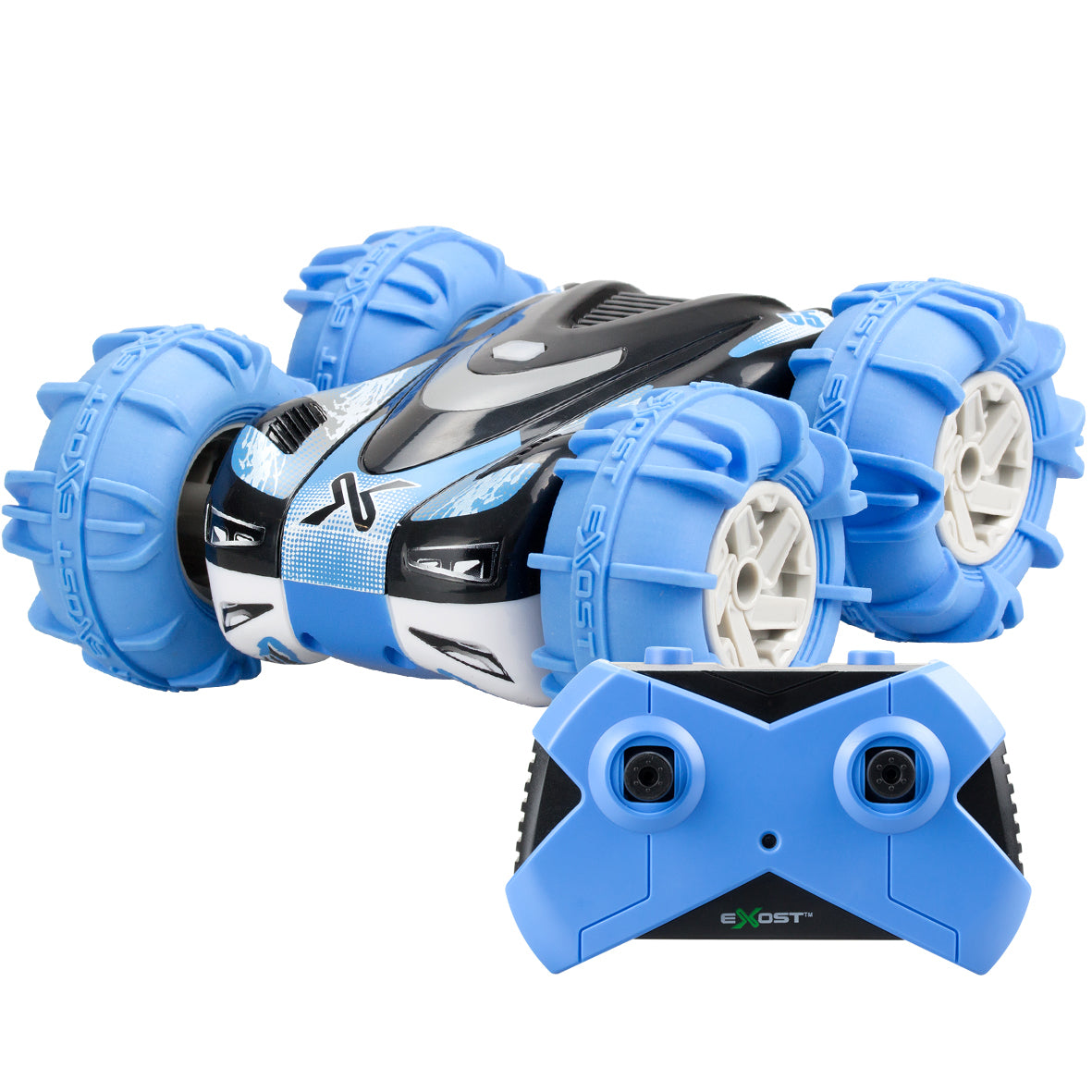 Voiture télécommandée amphibie EXOST 360 AQUACROSS - Tout terrain - Batterie rechargeable USB - Des 5 ans