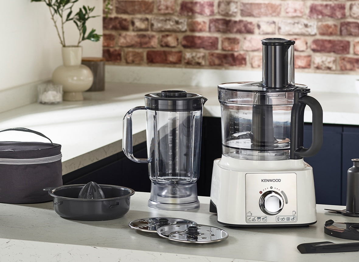 Robot multifonction - KENWOOD - MultiPro Express FDP65.450WH - 1000 W - 3 L - 2 vitesses - Blender 1,5 L - Blanc