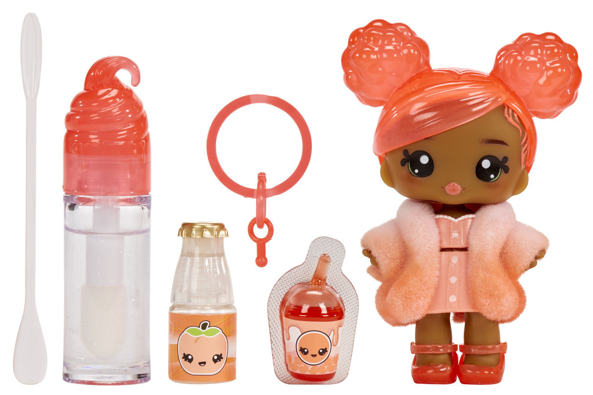 Yummiland - 1 poupée 10 cm et un gloss pailleté a créer - Piper - Goűt Peche - Des 4ans