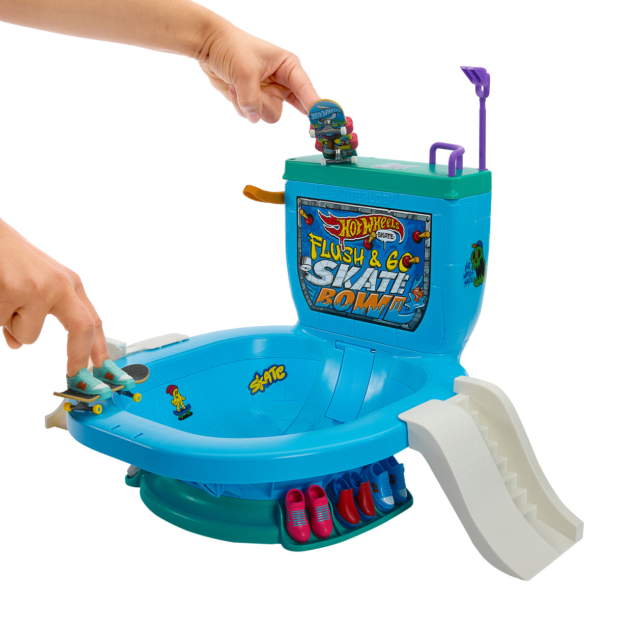 Hot Wheels Skate-Tirez la Chasse : C'est Parti !-Coffret fingerboard HXL16