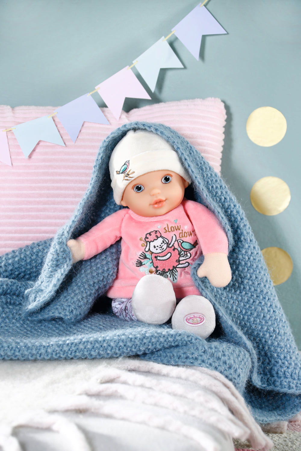 Baby Born - Baby Annabell Sweetie - Poupée chiffon de 30 cm - Hochet intégré - Tout doux - A partir de 0 mois