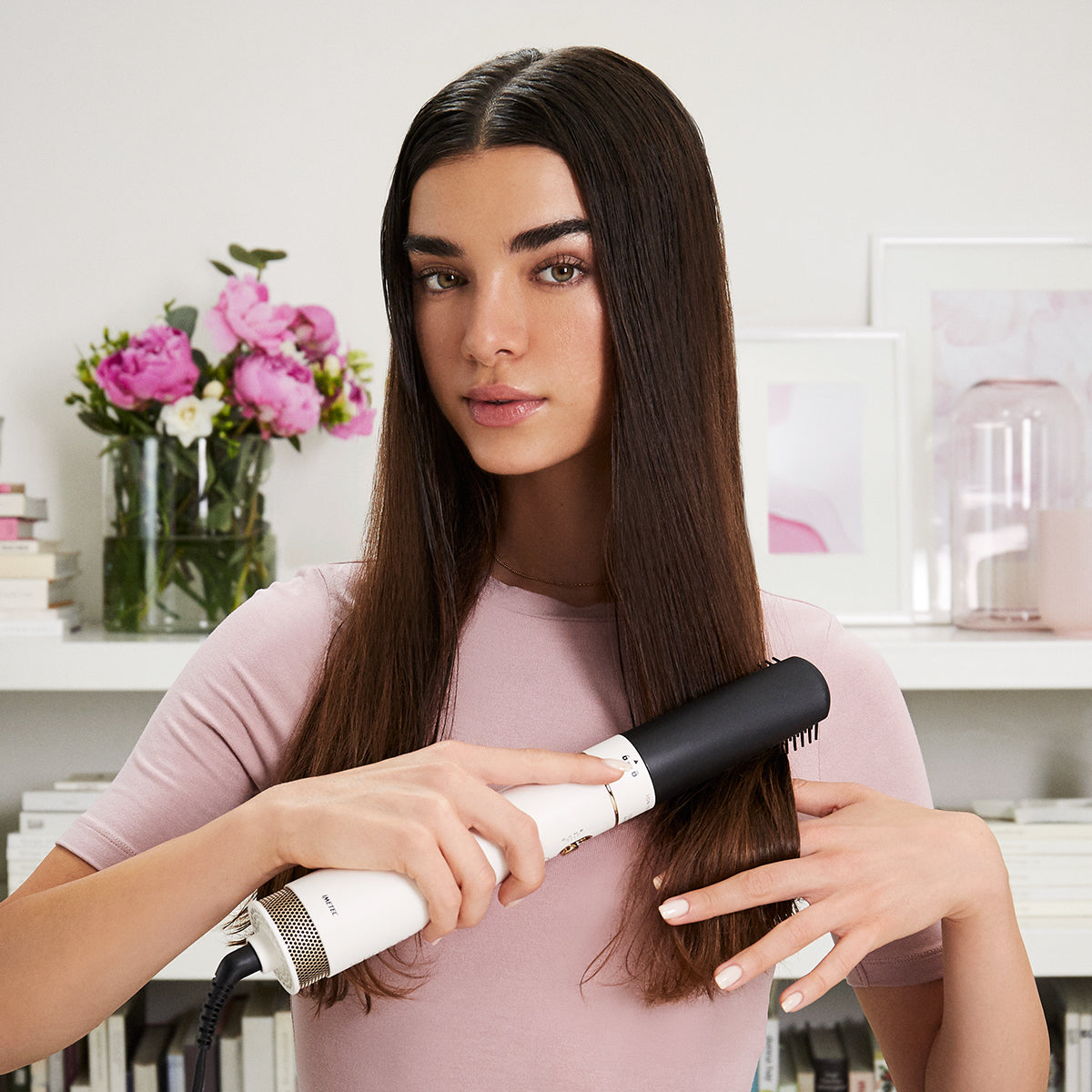 Brosse coiffante Bellissima BROSSE AIR WONDER BLANC OR