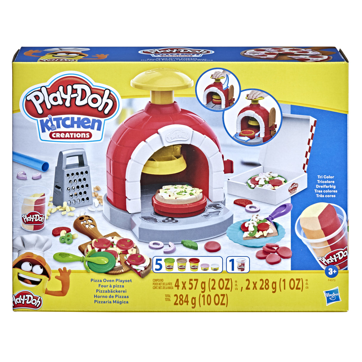 Play-Doh Four a pizza, Pâte a modeler, Machine a café jouet pour enfants des 3 ans, Kitchen Creation