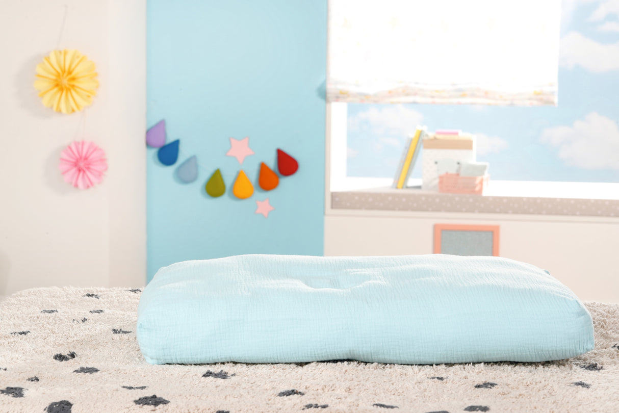 Poupon - BABY BORN - Poupon Ange - 18cm - Hochet intégré - Tout doux - Lavable - Des la naissance - Bleu OU Rose