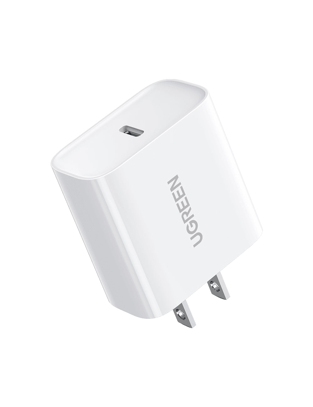 Chargeur secteur - UGREEN - 1 Port USB-C - 20W - Blanc