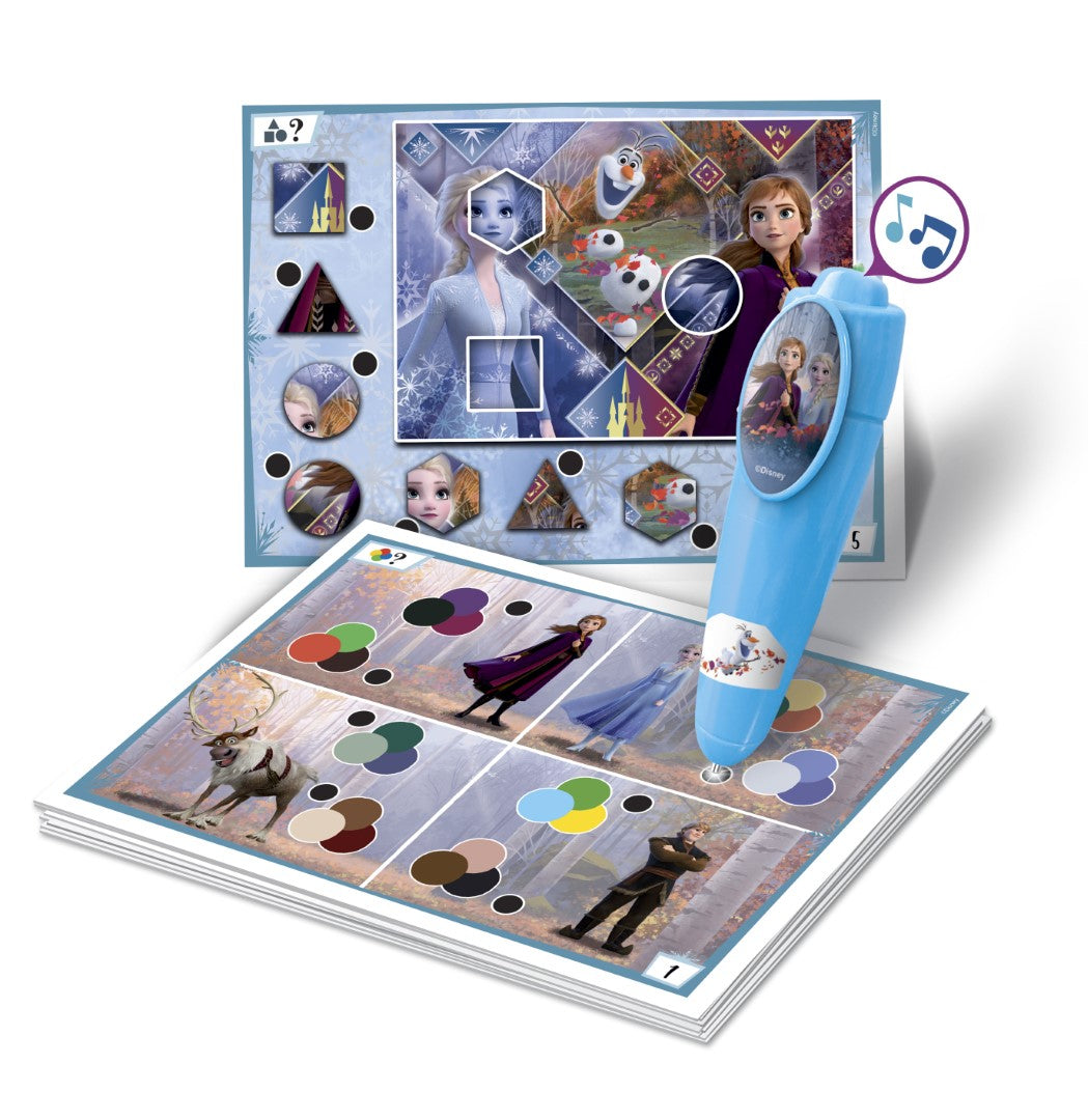 Clementoni - Quizzy - La reine des neiges - Jeu avec stylo intéractif - Sonore et lumineux - Des 3ans