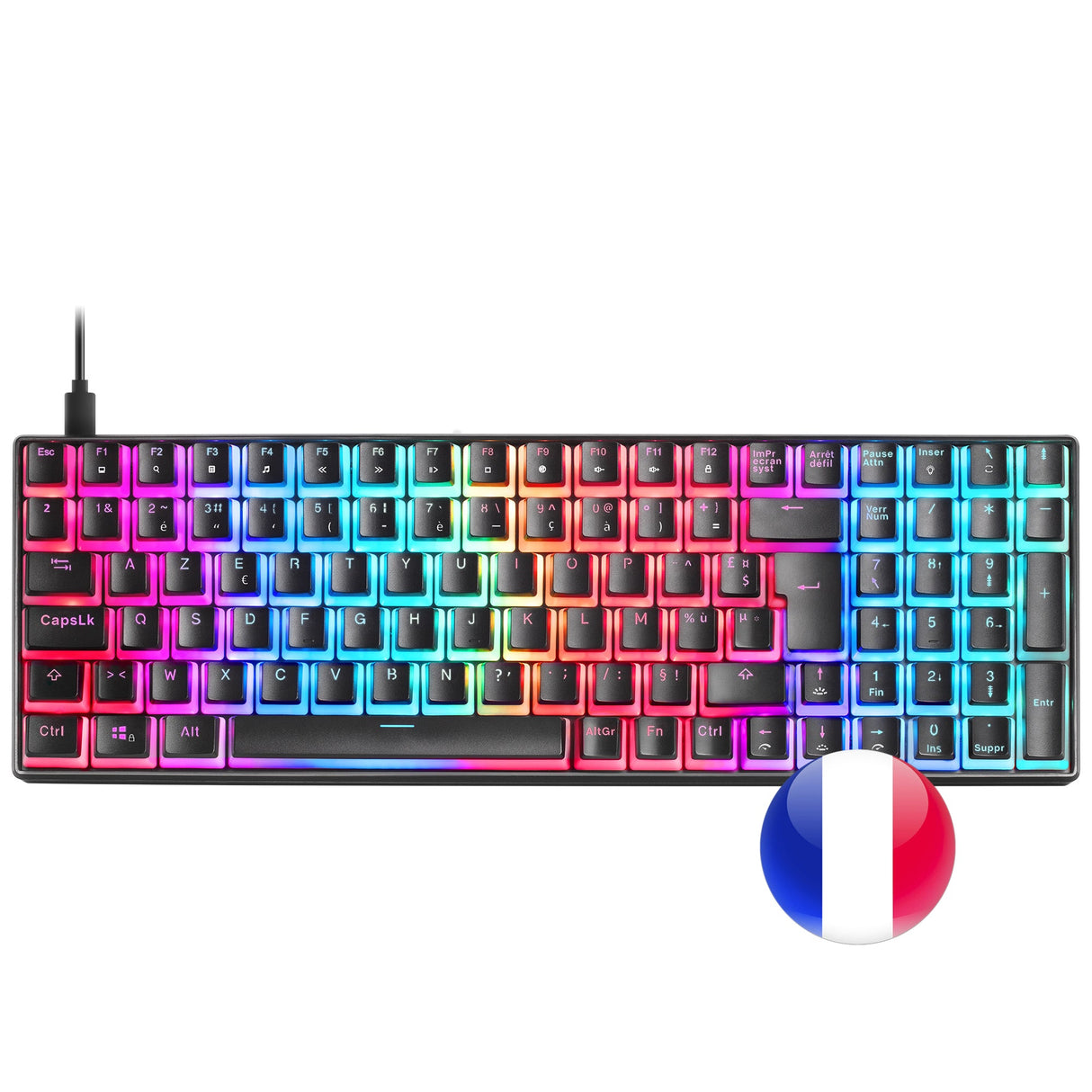 Clavier Gamer mécanique (Outemu Brown Switch) Mars Gaming MKUltra RGB (Noir)