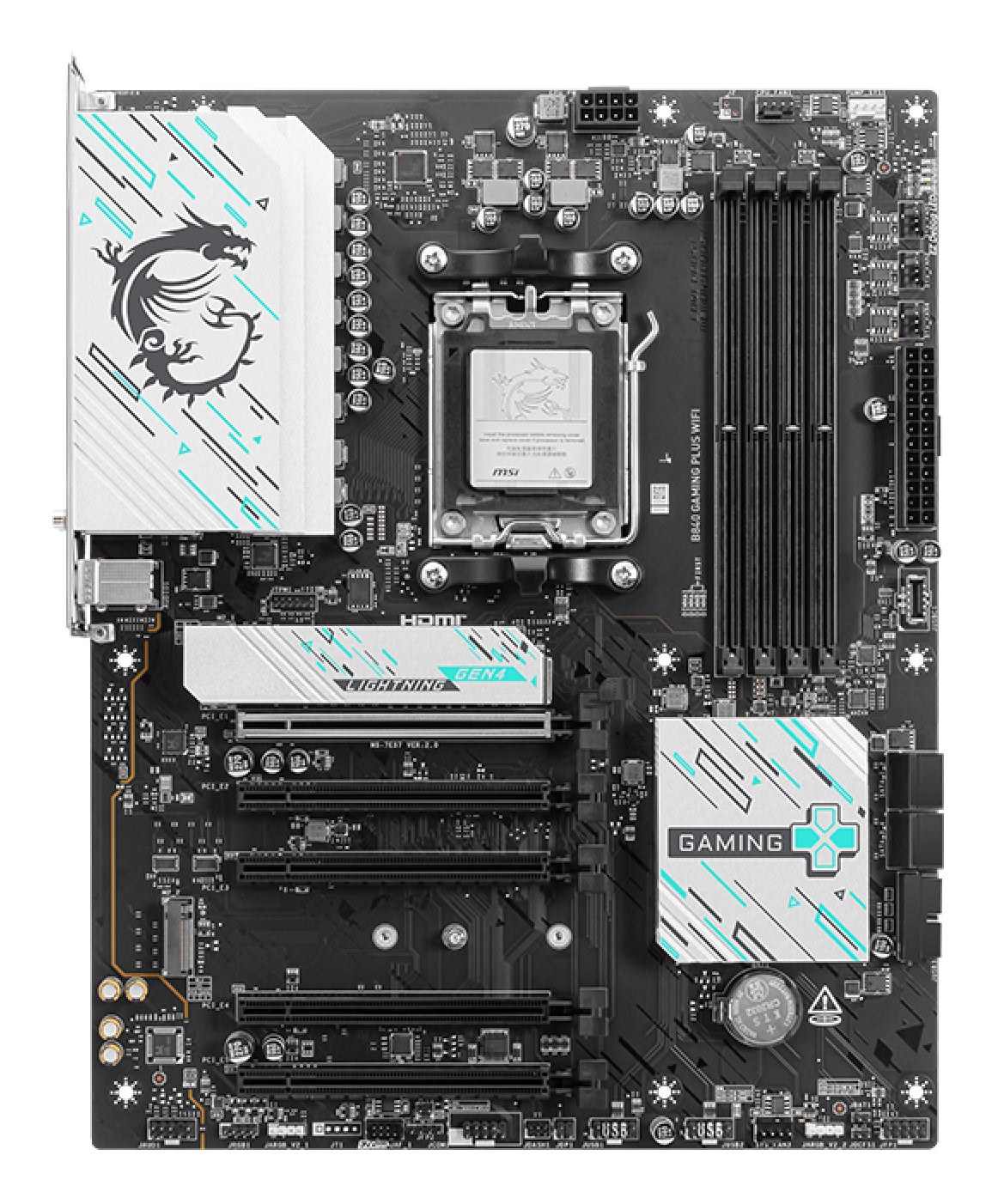 Carte mere - MSI - B840 GAMING PLUS WIFI - AM5 - DDR5 - Wi-Fi 7 - 2.5 GbE