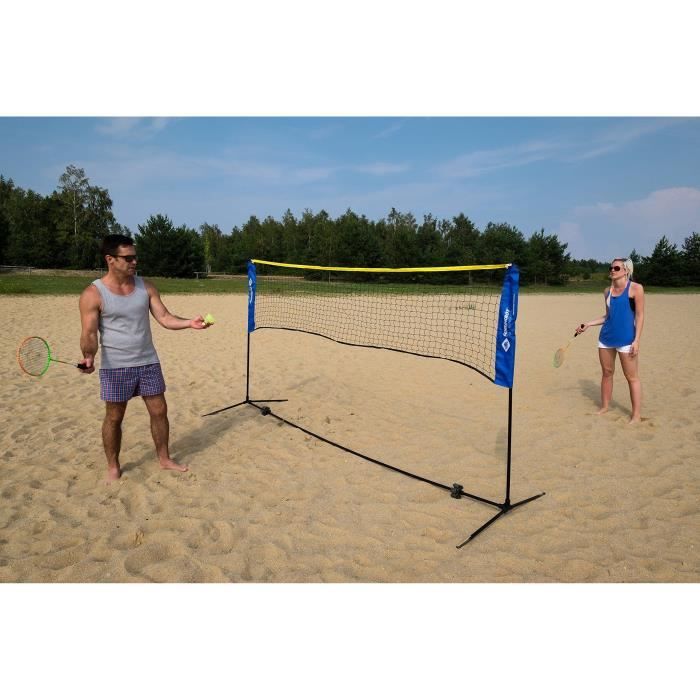 Set de badminton - SCHILDKRÖT - Set complet filet avec poche de rangement / transport - 300 x 155 cm