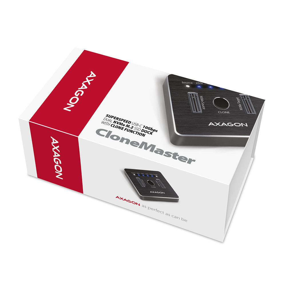 Station d'accueil Axagon ADSA-M2C pour 2x NVMe - USB 3.2
