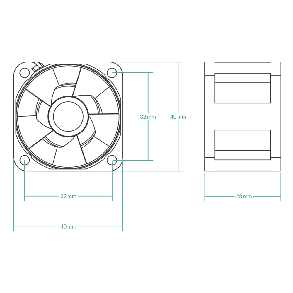 Ventilateur de serveur Arctic S4028-6K - 4cm (Noir)