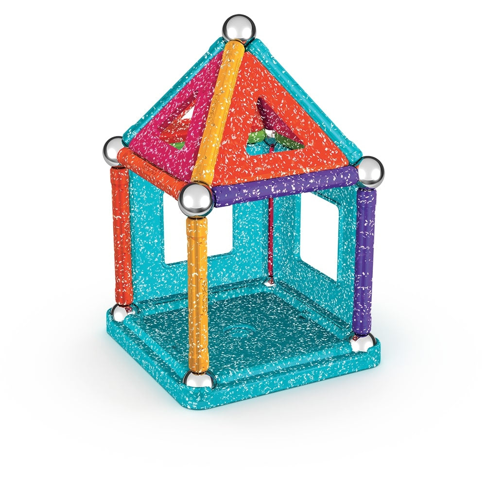 Coffret de construction - GEOMAG - Glitter Panels - 35 pieces - Magnétique - Plastique recyclé