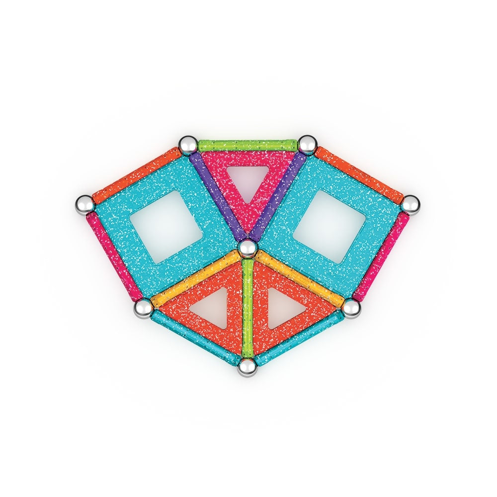 Coffret de construction - GEOMAG - Glitter Panels - 35 pieces - Magnétique - Plastique recyclé