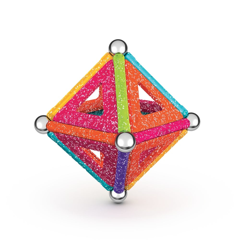 Coffret de construction - GEOMAG - Glitter Panels - 35 pieces - Magnétique - Plastique recyclé