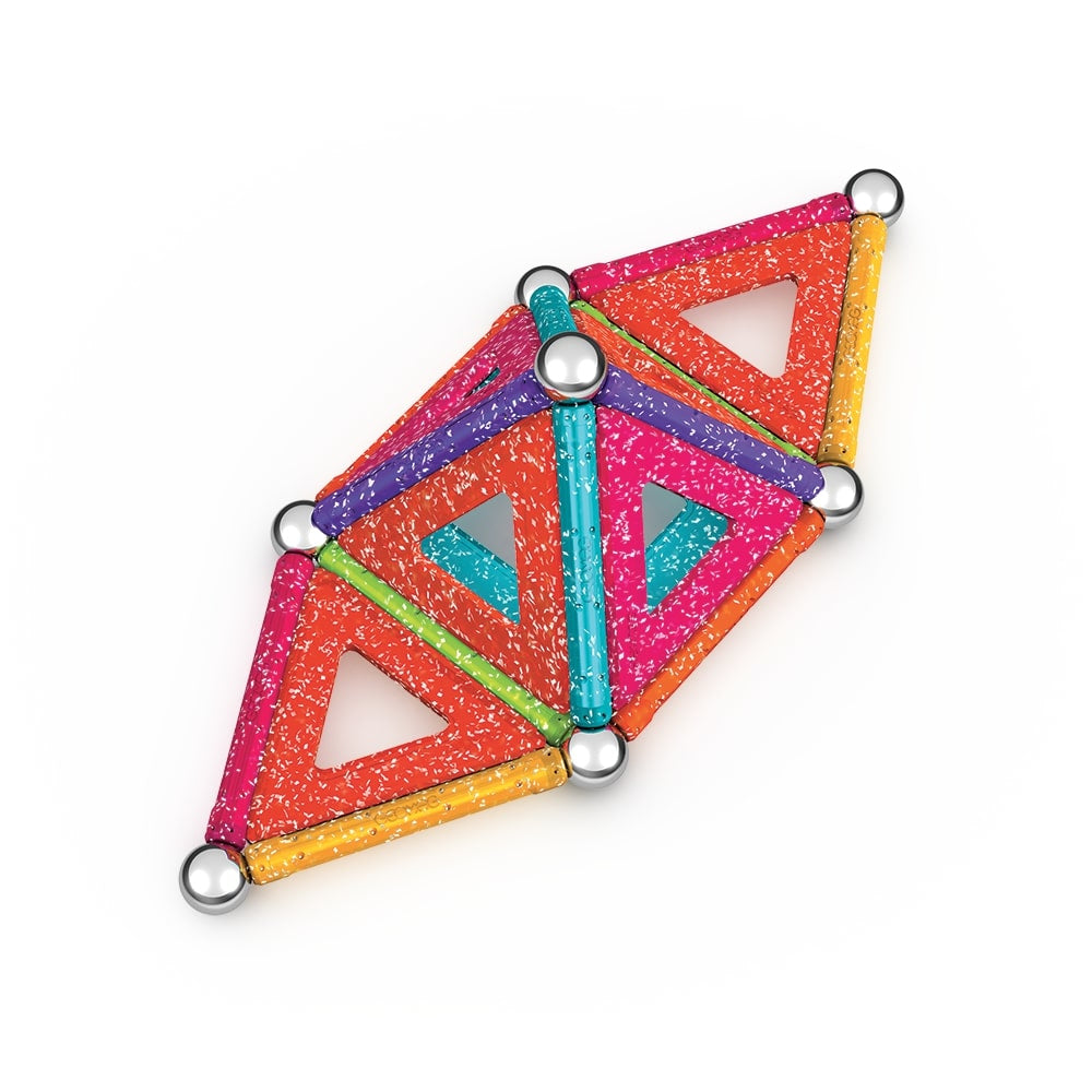 Coffret de construction - GEOMAG - Glitter Panels - 35 pieces - Magnétique - Plastique recyclé