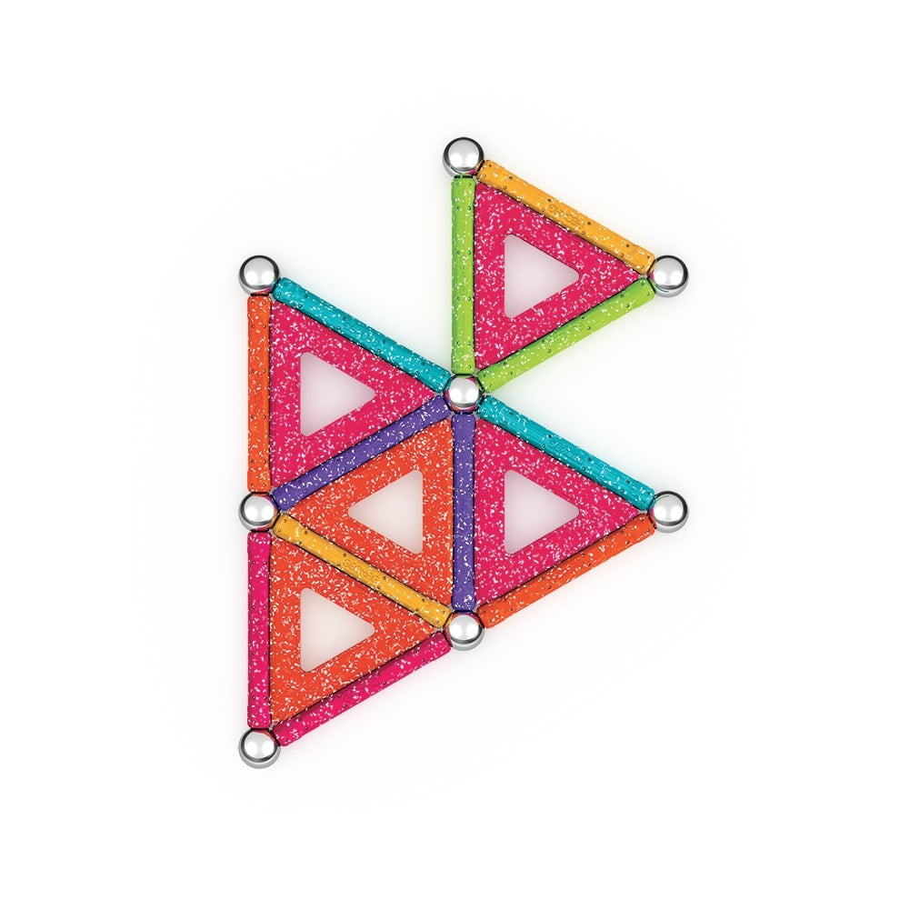 Coffret de construction - GEOMAG - Glitter Panels - 35 pieces - Magnétique - Plastique recyclé