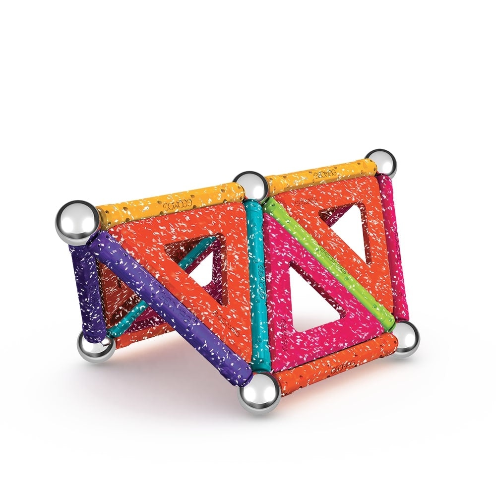 Coffret de construction - GEOMAG - Glitter Panels - 35 pieces - Magnétique - Plastique recyclé
