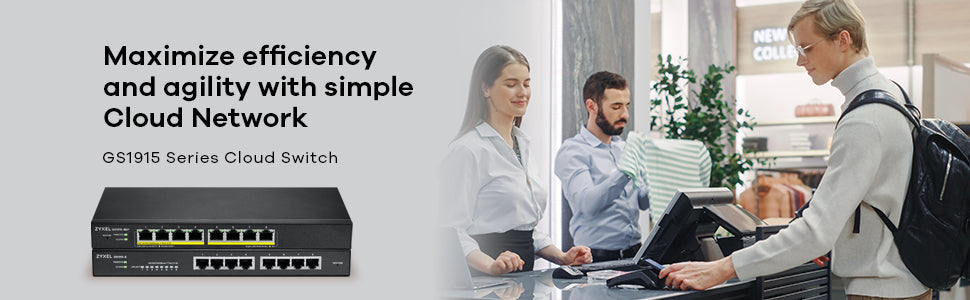 Switch réseau ethernet Gigabit Zyxel GS1915-8 - 8 ports