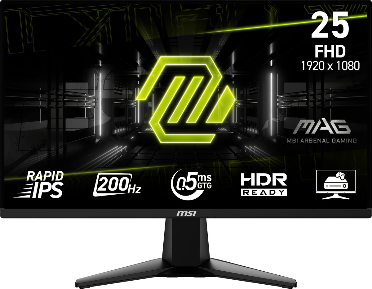 Ecran PC Gamer - MSI - 25 - FHD - 200Hz - Dalle Rapid IPS - 0.5ms - MAG255F E2