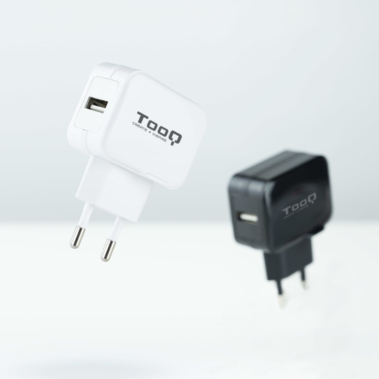 Chargeur secteur TooQ 1 port USB 12W (Blanc)