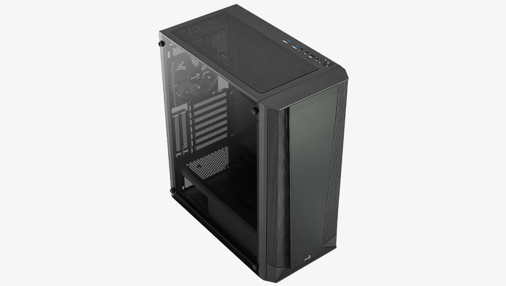 Boitier Moyen Tour ATX AeroCool Prism v1 avec panneaux vitrés (Noir)