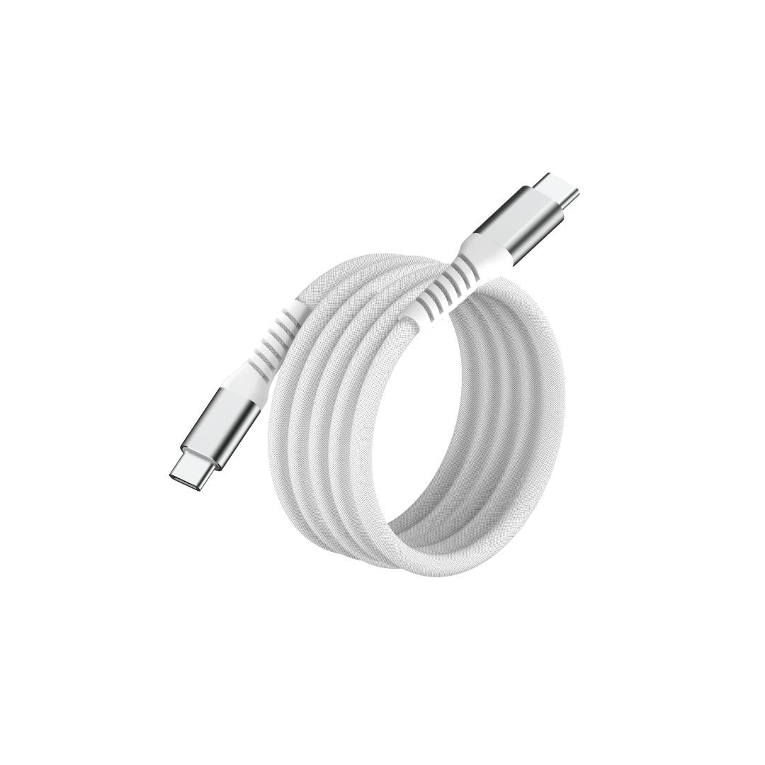 c ble USB-C/USB-C magnétique, USB2,0 - 20V/3A/60W, 1mètre blanc