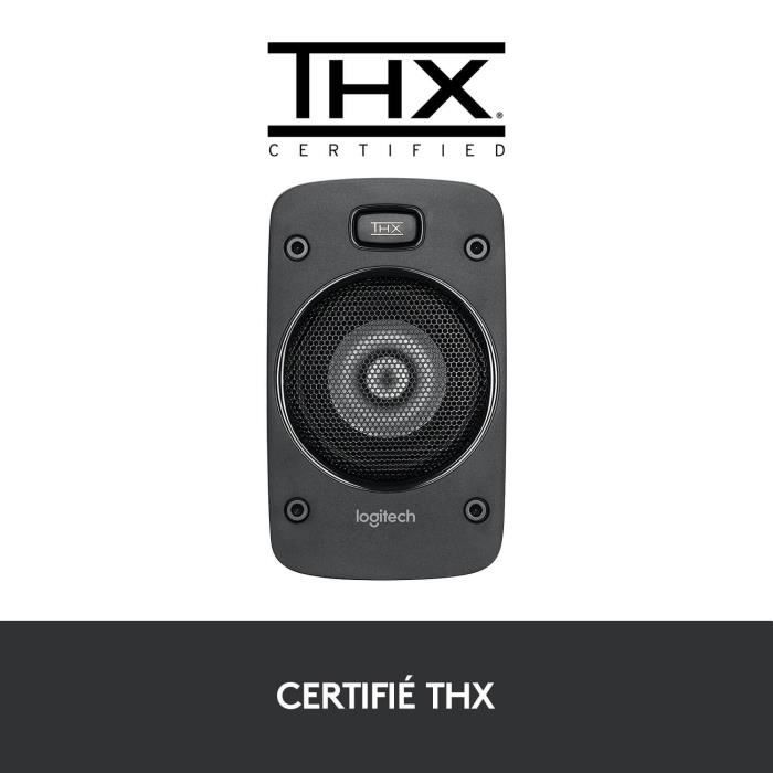 Enceinte PC - Filaire - Logitech - Z906 - Noir
