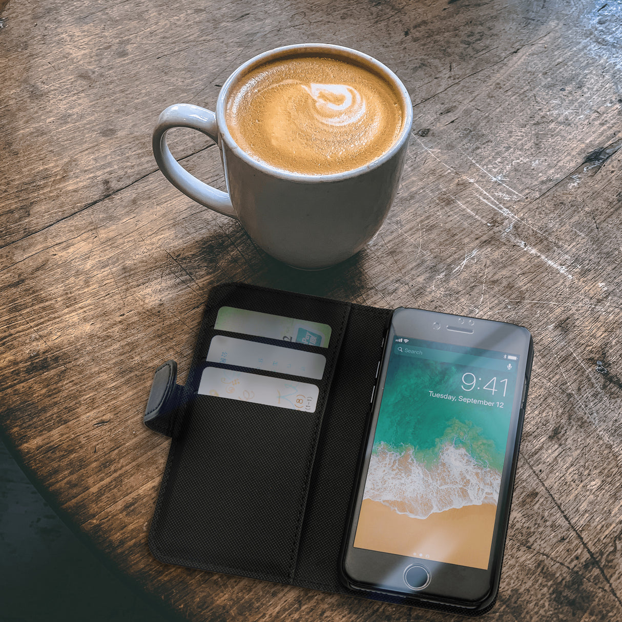 WE Etui folio MAGNETIQUE SAMSUNG GALAXY S10+ Noir