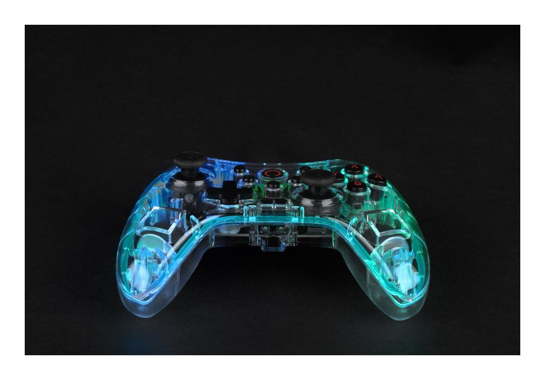 Konix - Manette sans fil Crystal Nintendo Switch, Switch OLED, PC et PS4