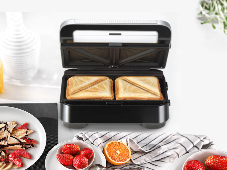Grill - BRAUN - Sandwich Maker 5 SM5005 - 800 W - Inox / Noir