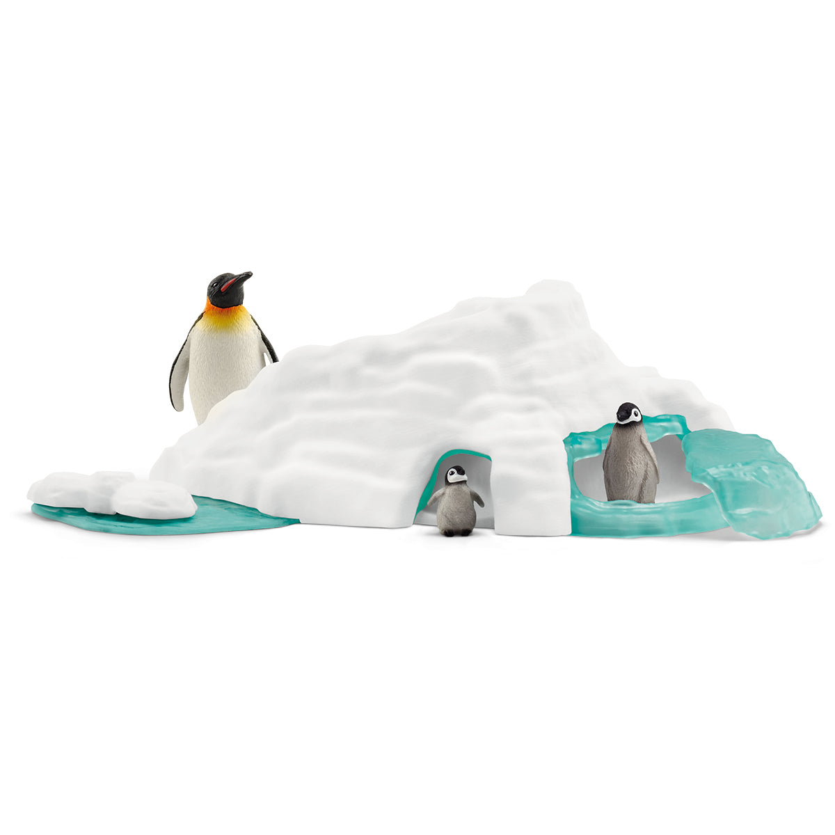 Figurines Famille pingouin sur la banquise, Schleich 42661 Wild Life, Pour enfant des 3 ans