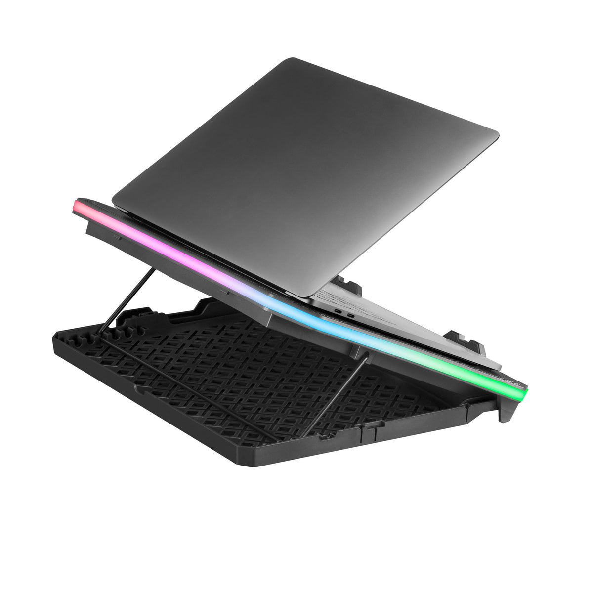 Support ventilé Mars Gaming MNBC6 RGB 19"max (Noir)