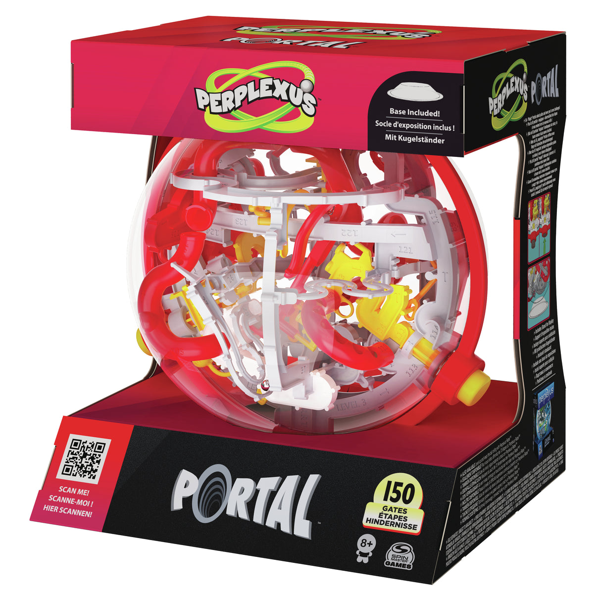 Perplexus Portal Labyrinthe 3D - SPIN MASTER - 150 Défis, 50 Portails et 3 Boutons