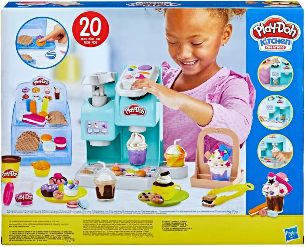 Play-Doh Mon super café, Pâte a modeler, Machine a café jouet pour enfants des 3 ans, Kitchen Creation
